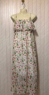 Chest 19  Length 50  Fabric Silk Women’s Luxury Long Maxi Dress