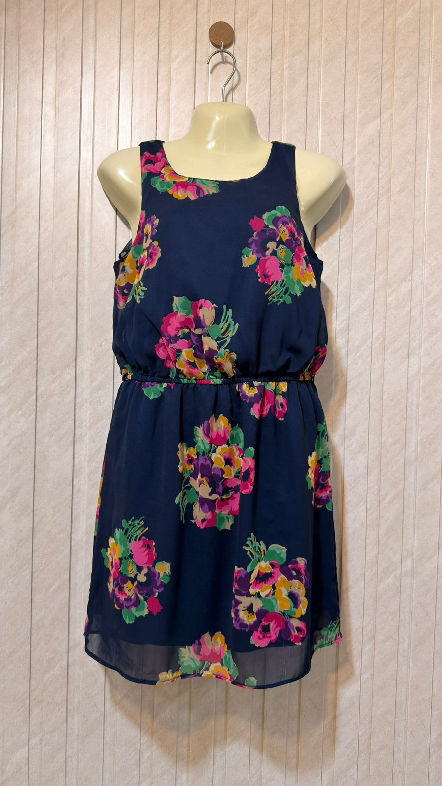 Chest 18  Length 32  Fabric Chiffon Trendy Mini Dress for Women