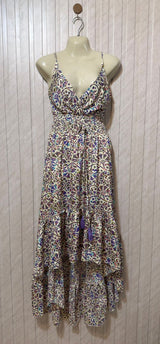 Chest 18  Length 38 to 53  Fabric silk Modern Western Women’s Long Maxi