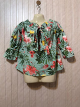 Chest 20  Lenght 21  Fabric Cotton Silk Elegant Crop Top for Women