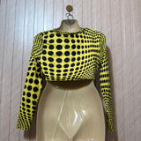 Chest 18  Lenght 22  Fabric Silk Jersey Women’s Elegant Western Crop Top