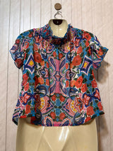 Chest 20  Lenght 20  Fabric chiffon Women’s Designer Western Crop Top