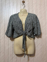 Chest small  Lenght 14  Fabric linen Women’s Must-Have Western Crop Top