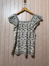 Chest 18  Length 24  Fabric Linen Latest Western Branded Women’s Half Sleeve Top