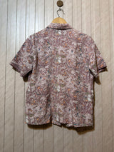 Chest 20  Length 24  Fabric Silk Fashionable Western Branded Women’s Half Sleeve Top