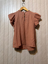 Chest 20  Length 22  Fabric Cotton Elegant Western Branded Women’s Half Sleeve Top