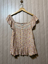 Chest 20  Length 24  Fabric Linen Premium Western Branded Women’s Half Sleeve Top