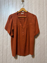 Chest 23  Length 24  Fabric Cotton Stylish Western Branded Women’s Half Sleeve Top