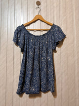 Chest 22  Length 24  Fabric Rayon Trendy Western Branded Women’s Half Sleeve Top