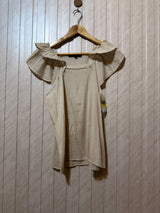 Chest 19  Length 22  Fabric Cotton Silk Women’s Signature Western Half Sleeve Top