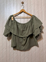 Chest 21   Length 21  Fabric cotton Women’s Luxe Half Sleeves Top