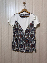 Chest 20   Length 26  Fabric Lenin And Jersey Women’s Aura Half Sleeves Top