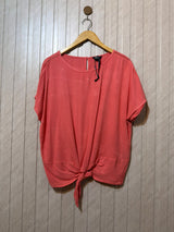 Chest 21 Length 24  Fabric Linen Women’s Grace Half Sleeves Top