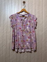 Chest 21 Length 25  Fabric Linen Women’s Trendy Half Sleeves Top
