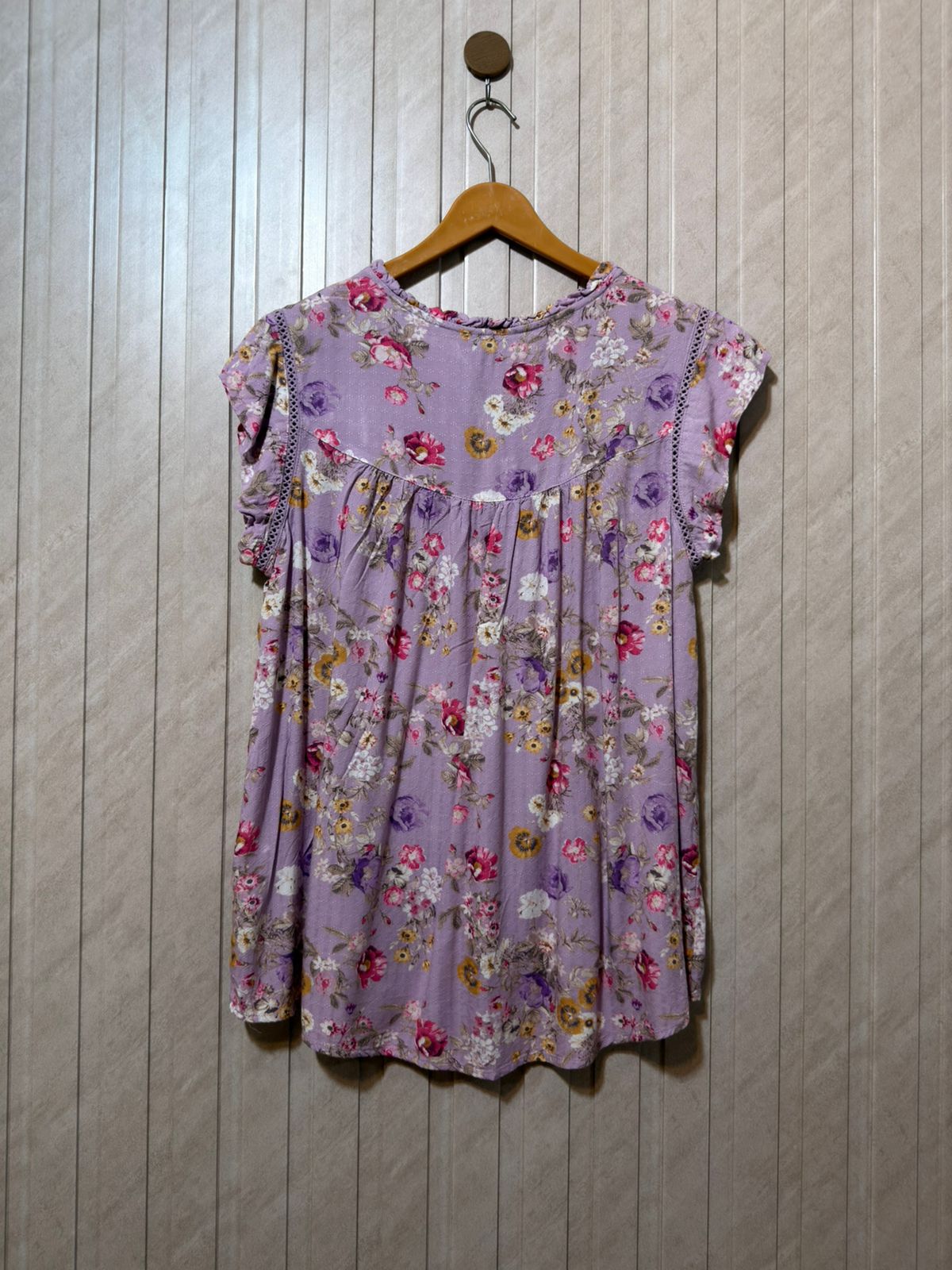 Chest 21 Length 25  Fabric Linen Women’s Trendy Half Sleeves Top