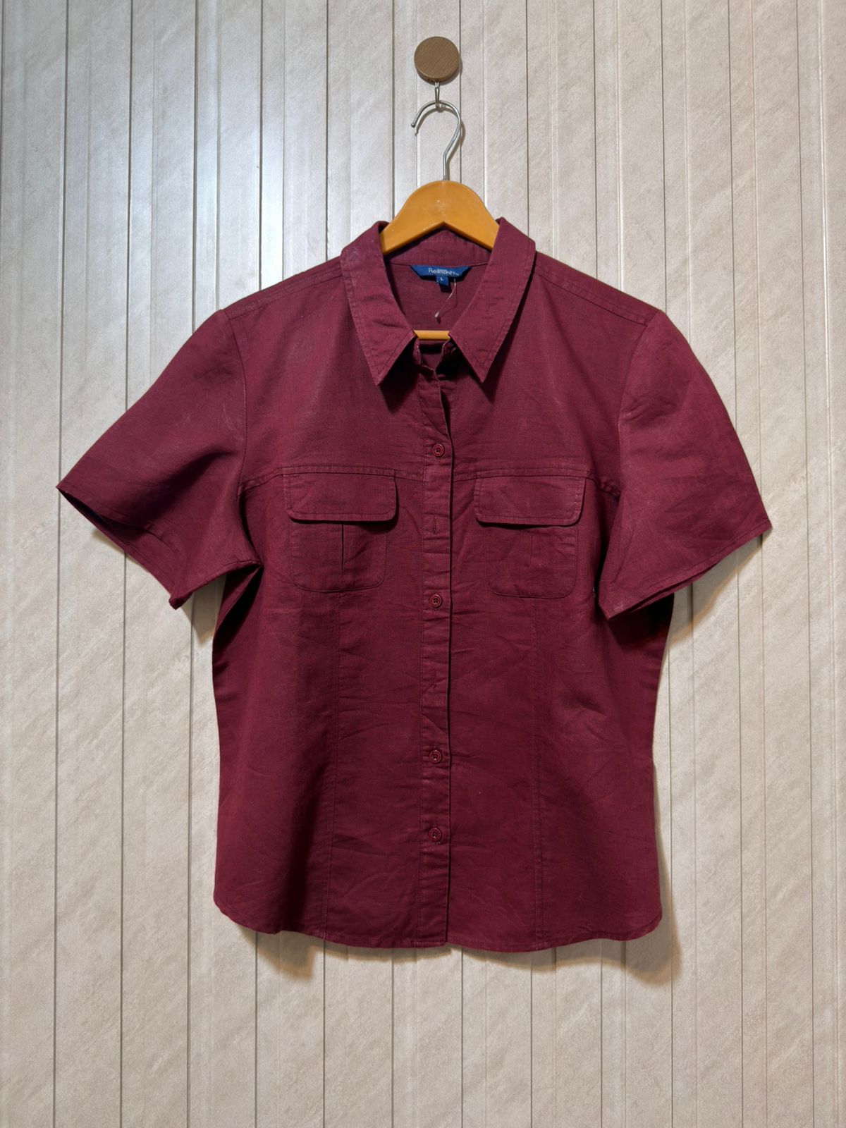 Chest 21  Lenght 25  Fabric Cotton Casual Wear Half Sleeve Shirt for Women