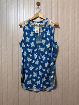 Chest 22  Lenght 30 to 32  Fabric Linen Stylish Western Sleeveless Top