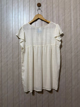 Chest 20  Lenght 28  Fabric Linen Elegant Half Sleeve Shirt for Women