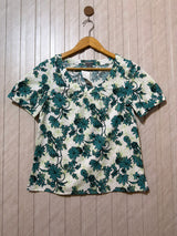 Chest 17  Lenght 22  Fabric Cotton Women’s Casual Half Sleeves Shirt