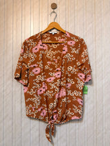 Chest 22  Lenght 24  Fabric Linen Women's Half Sleeve Top