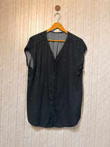 Chest 23  Lenght 30  Fabric Linen Women's Casual Half Sleeve Top