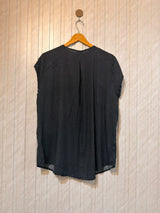 Chest 23  Lenght 30  Fabric Linen Women's Casual Half Sleeve Top