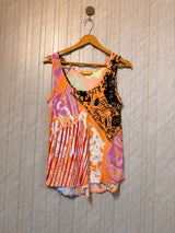Chest 18  Lenght 22 to 24  Fabric Linen Casual Sleeveless Top