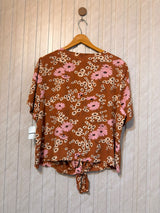 Chest 22  Lenght 24  Fabric Linen Women's Half Sleeve Top