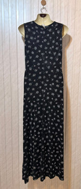 Chest 22  Length 51  Fabric Silk Jersey Modern Royalty Long Maxi Dress