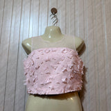 Chest 18  Length 15  Fabric Net And Silk Trendy Branded Crop Top for Women