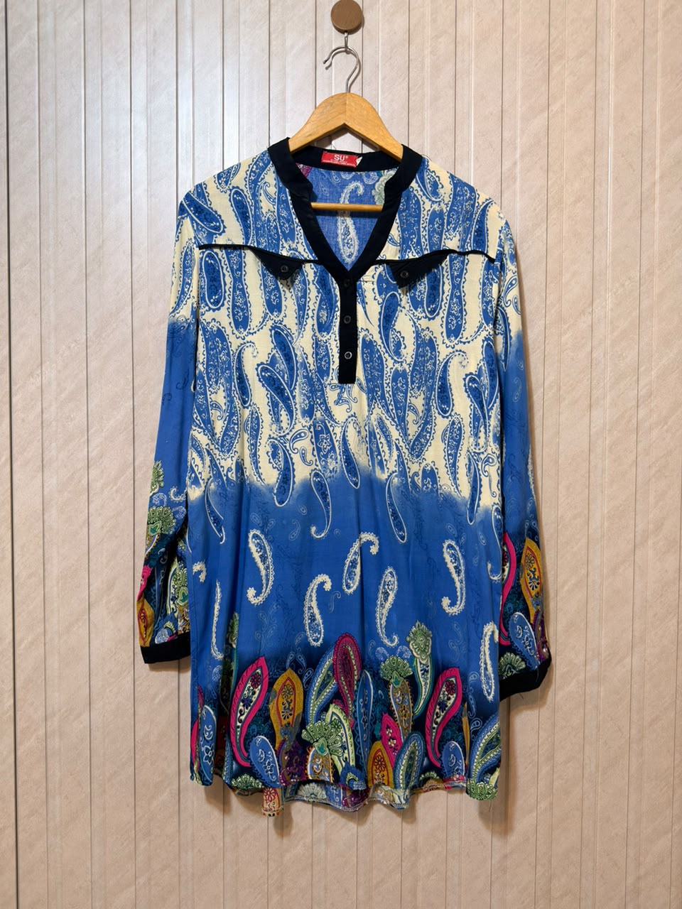 Chest 21  Length 35 To 37  Fabric Linen Premium Women’s Long Sleeve Western Top