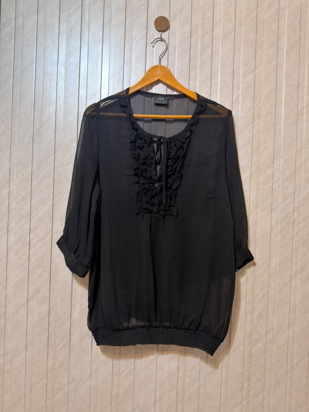 Chest 22  Length 27  Fabric Chiffon Women’s Classic Western Full Sleeve Shirt