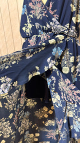 Chest 17  Length 45  Fabric Chiffon Chic Western Style Long Maxi Dress