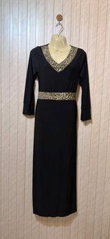 Chest 20  Length 50  Fabric Jersey Elegant Evening Maxi Dress for Women
