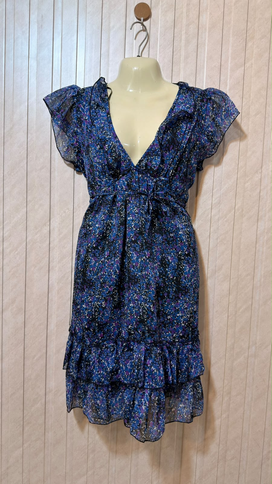 Chest 19  Lenght 35  Fabric chiffon Women’s Chic Mini Dress