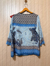 Chest 21  Lenght 27  Fabric Silk Women’s Contemporary Collection Full Sleeve Top