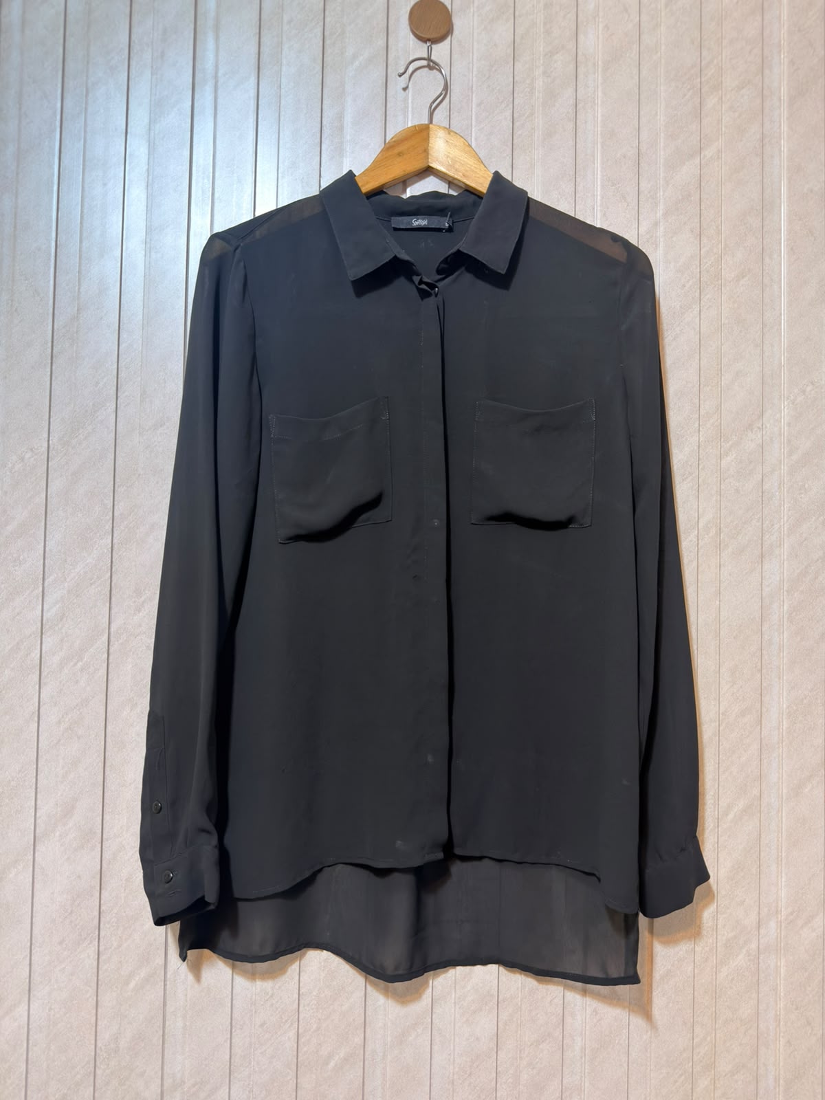 Chest 19  Lenght 26 to 28  Fabric chiffon Women’s Casual Full Sleeve Top