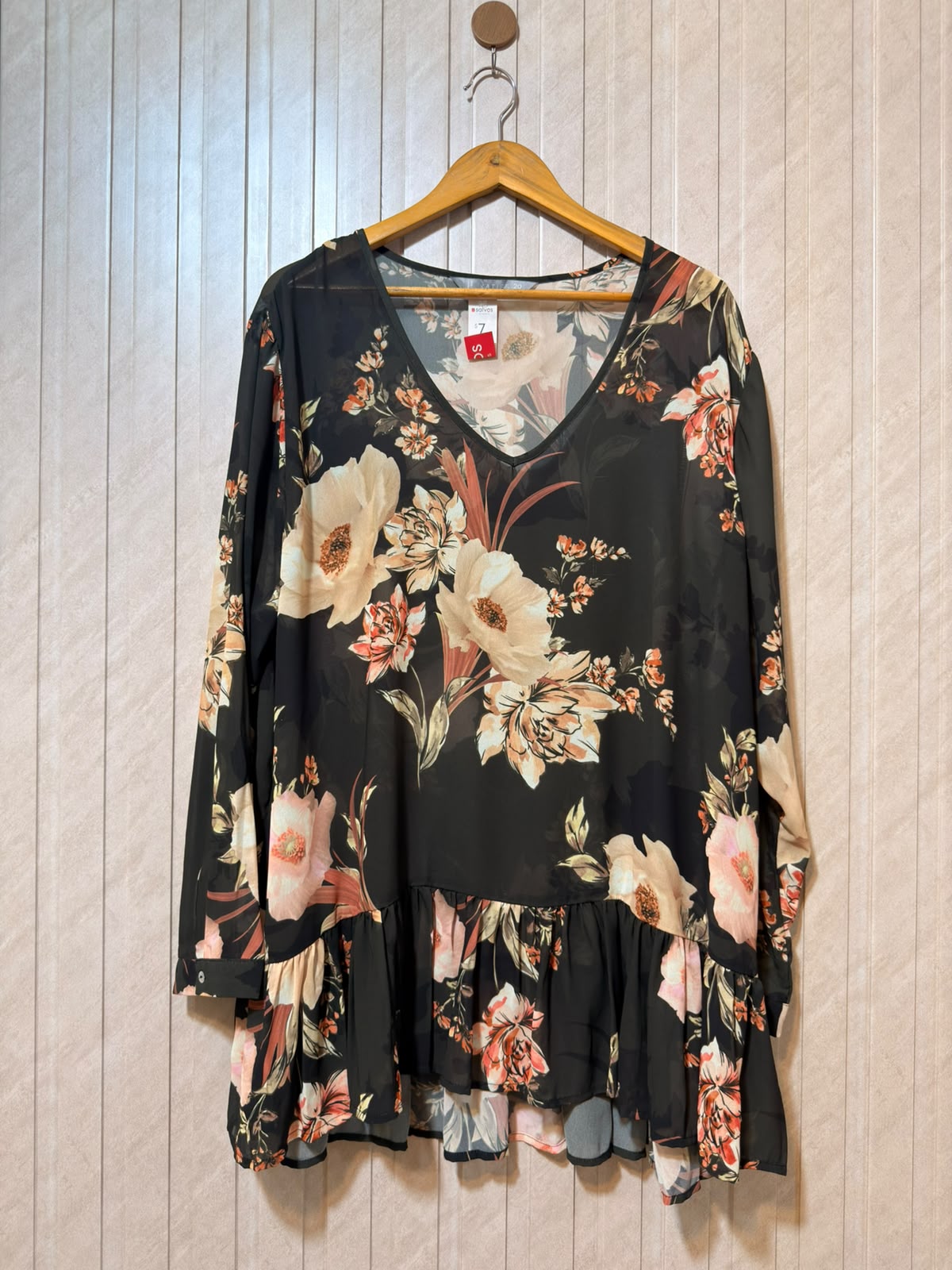 Chest 23  Lenght 30 To 33  Fabric Chiffon Women’s Essential Edit Full Sleeve Top