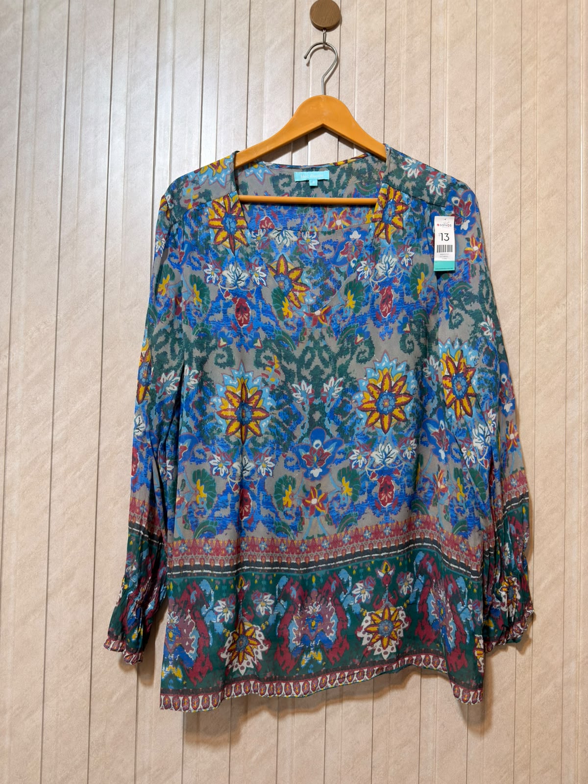 Chest 18  Lenght 27  Fabric Chiffon Women’s Modern Edit Full Sleeve Top