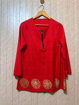 Chest 18  Lenght 28  Fabric Rayon Women’s Elevated Full Sleeve Top
