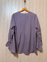 Chest 22  Lenght 27  Fabric Silk Women’s Modern Essential Full Sleeve Top