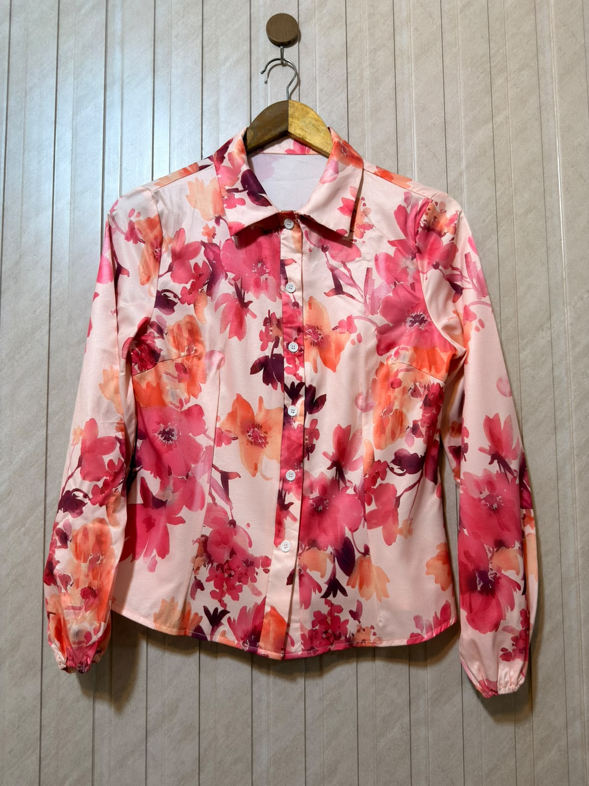 Chest 18  Lenght 24  Fabric chiffon Women’s Casual Full Sleeve Top