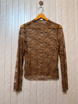 Chest 18  Lenght 22  Fabric net Women’s Chic Full Sleeve Top