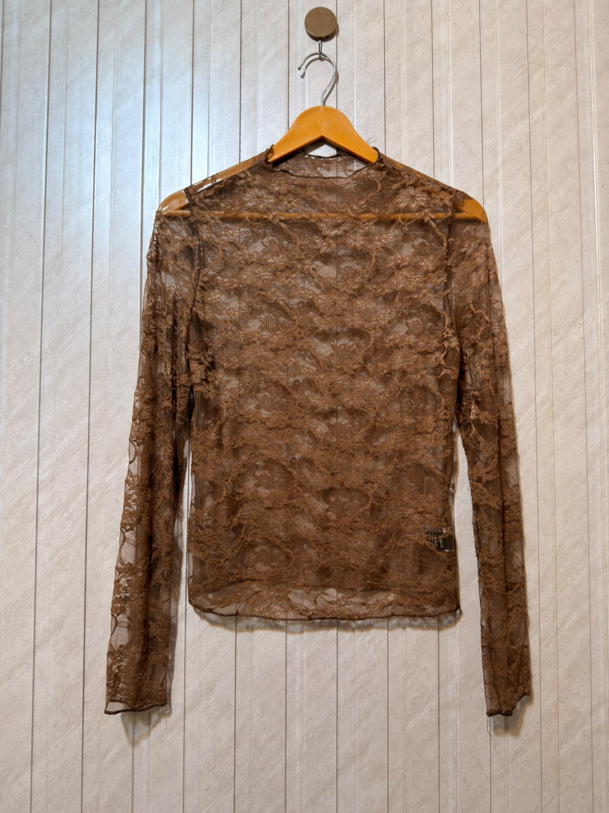 Chest 18  Lenght 22  Fabric net Women’s Chic Full Sleeve Top