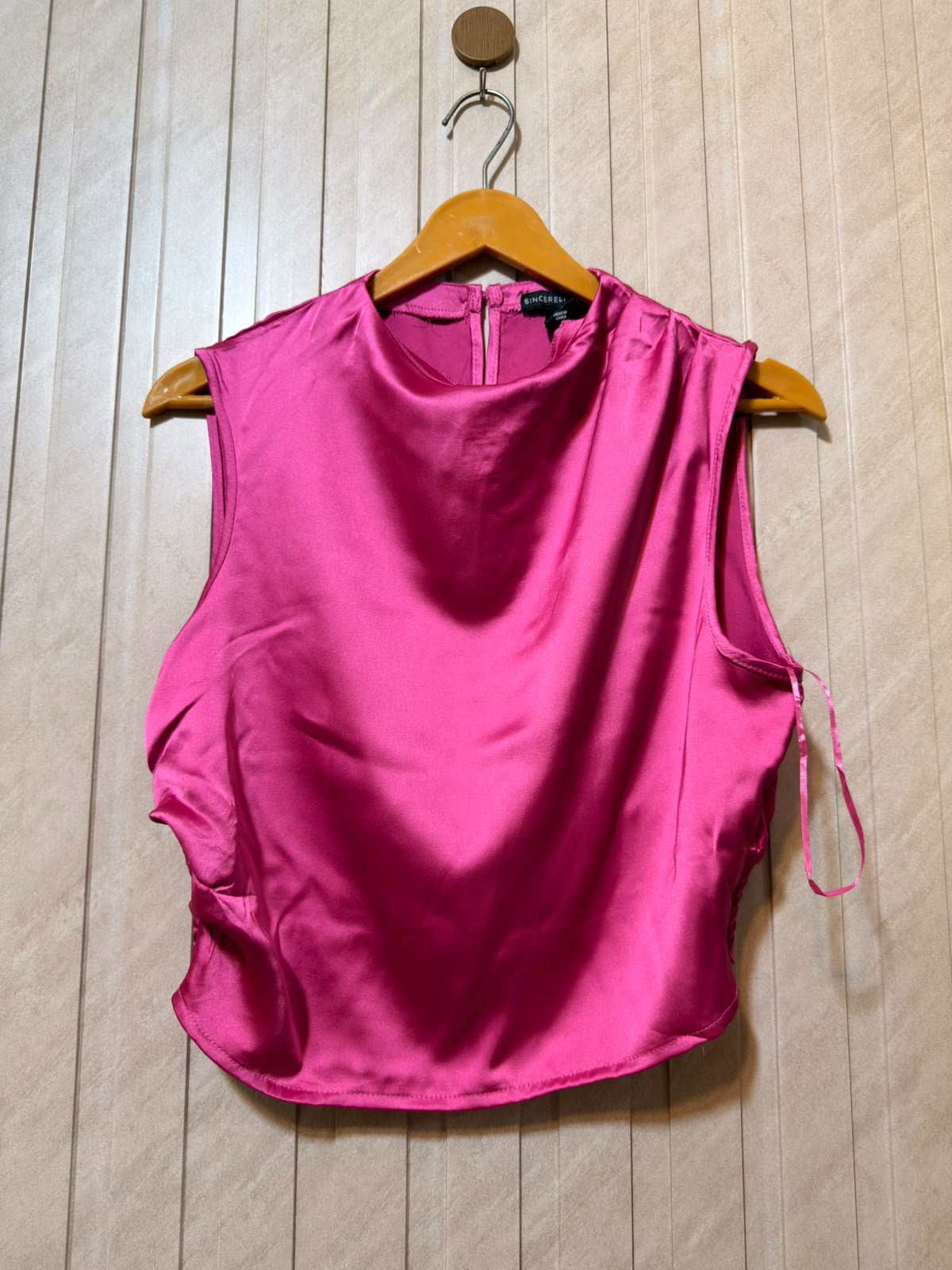 Chest 18  Length 18  Fabric Silk Women’s Modern Branded Crop Top