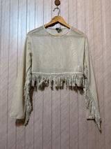 Chest 19  Length 16  Fabric Net Women’s Modern Women’s Crop Top