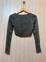 Chest 17  Length 13  Fabric Silk Jarsey Women’s Everyday Crop Top