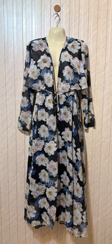 Chest 19  Length 51  Fabric Chiffon Western Long Gown