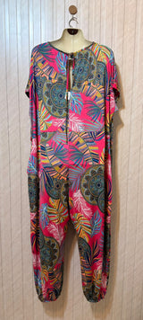 Chest 27  Length 56  Fabric Silk Jersey Western Jumpsuit