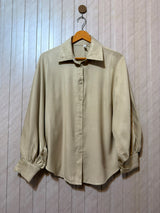 Chest small  baggy style  Lenght 26  Fabric cotton silk Classic Women’s Full Sleeve Top